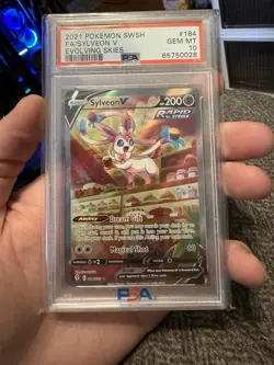 Pokemon Sylveon V Evolving Skies Full Alt Art #184 PSA 10 Gem Mint - Image 1