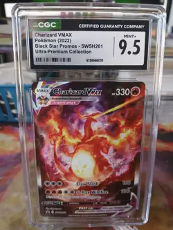 Charizard VMAX SWSH261 Full Art Pokemon Premium Collection Promo CGC 9.5 Mint + - Image 1
