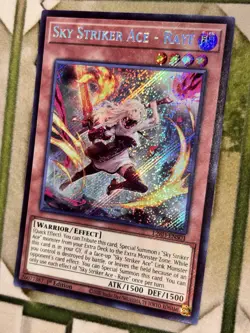 YuGiOh SKY STRIKER ACE - RAYE Secret Rare L26D-ENS01 - Image 1