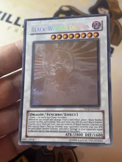 Black-Winged Dragon TSHD-EN040 Ghost Rare Unlimited YuGiOh! VLP - Image 2