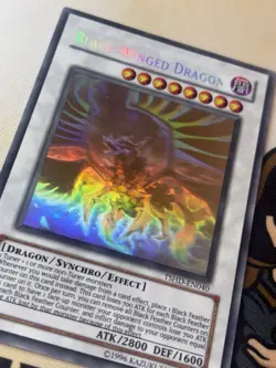 Black-Winged Dragon TSHD-EN040 Ghost Rare Unlimited YuGiOh! VLP - Image 4