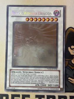 Black-Winged Dragon TSHD-EN040 Ghost Rare Unlimited YuGiOh! VLP - Image 5