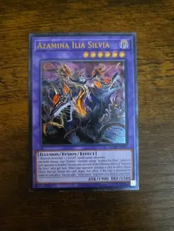 Yu-Gi-Oh Azamina Ilia Silvia OP28-EN003 Ultimate Rare Near Mint Condition - Image 1