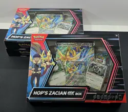 Pokemon TCG: Hop’s Zacian Ex Box - LOT OF 3 ***NEW FACTORY SEALED*** - Image 1