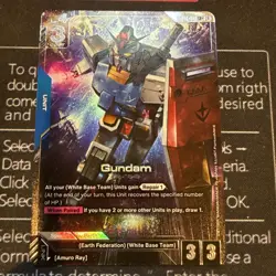 Gundam Alternate Art Foil - GD01-001 LR+ NM - Gundam TCG Card Game - Image 1