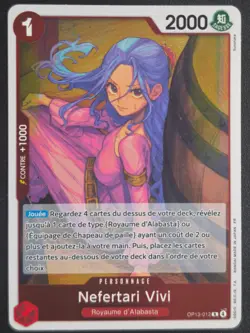 Carte One Piece NEFERTARI VIVI OP13-012 OP13 FOIL R FR NEUVE - Image 1