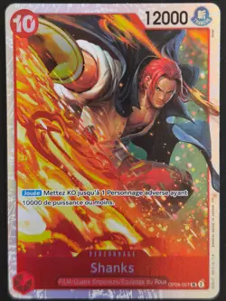 Carte ONE PIECE SHANKS OP06-007 FOIL SR FR NEUVE - Image 1