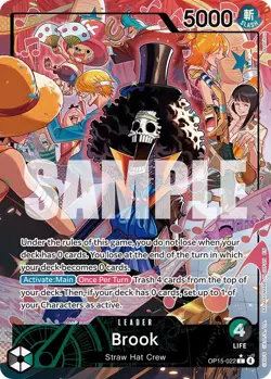 One Piece TCG - [OP15-022] - Brook (Alternate Art) Adventure on Kami's Island - Image 1