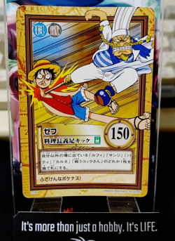 One Piece Bandai Carddass Card Luffy Zeff C126 Japanese Retro Vintage Japan - Image 1