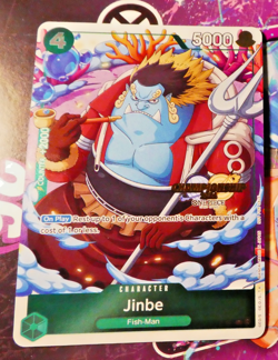 One Piece Card Game Carte Championship Holo Jinbe P-063 En English Mint - Image 1