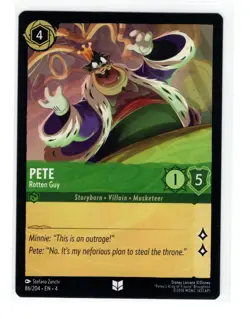 Disney Lorcana Ursula's Return Pete 86/204 Uncommon NON-FOIL - Image 1