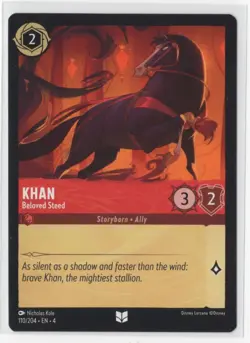 Disney Lorcana Ursula's Return Khan 110/204 Uncommon NON-FOIL - Image 1