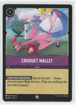 Disney Lorcana Floodborn Croquet Mallet 66/204 Common NON-FOIL - Image 1