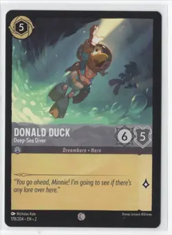 Disney Lorcana Floodborn Donald Duck 178/204 Common NON-FOIL - Image 1