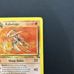Pokemon Kabutops Card 24/62 Fossil Non-Holo Rare - Image 3