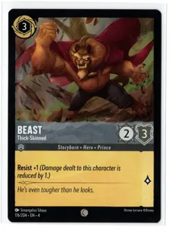 Disney Lorcana Ursula's Return Beast 176/204 Common NON-FOIL - Image 1