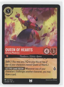 Disney Lorcana Floodborn Queen Of Hearts 120/204 Uncommon NON-FOIL - Image 1