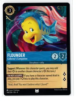 Disney Lorcana Ursula's Return Flounder 144/204 Uncommon NON-FOIL - Image 1