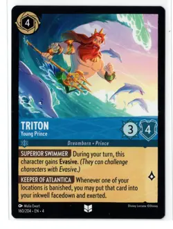 Disney Lorcana Ursula's Return Triton 160/204 Uncommon NON-FOIL - Image 1
