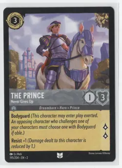 Disney Lorcana Floodborn The Prince 195/204 Uncommon NON-FOIL - Image 1