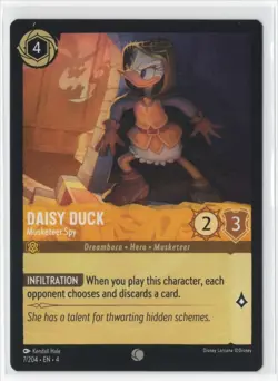 Disney Lorcana Ursula's Return Daisy Duck 07/204 Common NON-FOIL - Image 1