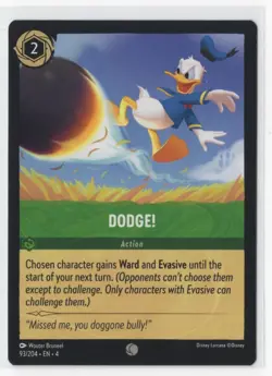 Disney Lorcana Ursula's Return Dodge! 93/204 Common NON-FOIL - Image 1
