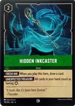 98/204 HIDDEN INKCASTER URSULAS RETURN COMMON DISNEY LORCANA CARD - Image 1