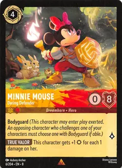 Minnie Mouse Daring Defender 6/204 Reign of Jafar Disney Lorcana - Image 1