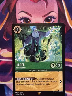 NON FOIL - HADES DOUBLE DEALER - 74/204 LEGENDARY - Disney Lorcana - Image 1