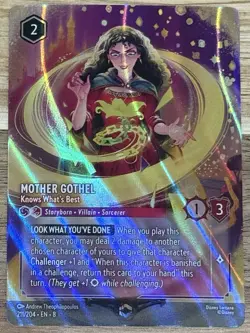 Disney Lorcana Reign of Jafar Mother Gothel Knows What’s Best Enchanted 211/204 - Image 1