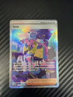 Iono 237/091 S&V Paldean Fates SIR Special Illustration Rare Pokemon TCG Card - Image 1