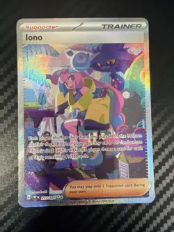 Iono 237/091 S&V Paldean Fates SIR Special Illustration Rare Pokemon TCG Card - Image 3