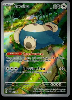Pokemon TCG Snorlax Promo Holo Card 151 Scarlet and Violet 051-DAMAGED - Image 1