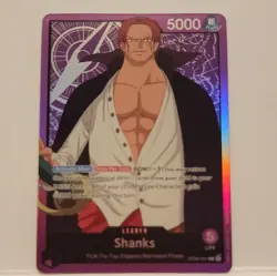 Bandai One Piece TCG Shanks ST05-001 Leader 5000 Film Edition Holo Card - Image 2