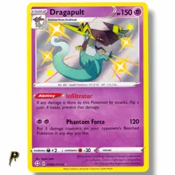 Dragapult SV062/SV122 - 2021 Shining Fates Baby Shiny Holo Rare Pokemon Card NM - Image 1
