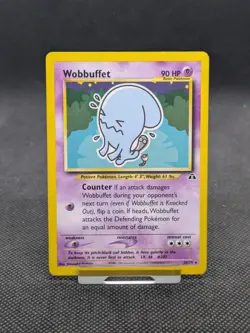 Wobbuffet 35/75 Rare Neo Discovery Set Pokemon Card WOTC LP EXCELLENT - Image 1