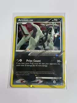 Pokemon Arceus Arceus Set Holo Rare AR1 2009 70 HP Basic Card English - Image 1