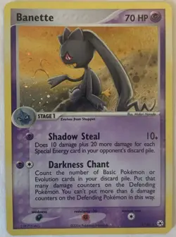 Banette 1/101 Hidden Legends Holographicn Pokemon Card Fermi Bubbles Grading B+ - Image 1