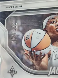 2025 WNBA Prizm Jackie Young #23 Red Seismic /249 - Image 4