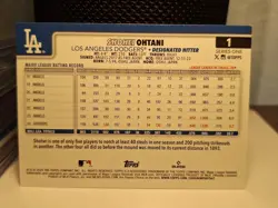2025 Topps Series 1 - Shohei Ohtani #1 Sandglitter - Image 2