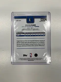 Cooper Flagg 2025-26 Topps Rip Night Exclusive - Dallas Mavericks RC BK21 ** - Image 2