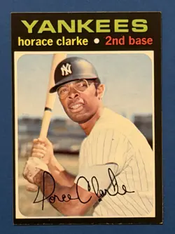 1971 Topps Horace Clarke #715 New York Yankees High Number - Image 1
