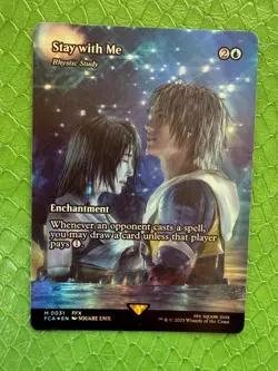 MTG Stay with Me - Rhystic Study Foil (Showcase) - Final Fantasy x MTG 0031 - Image 2