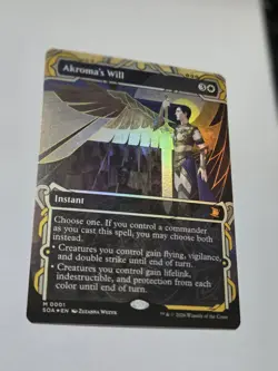 Akroma's Will-Secrets Of Strixhaven Mystical Archive Borderless Foil #1 NM MTG - Image 2