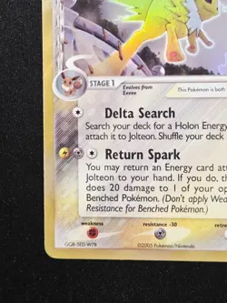 Jolteon 7/113 Holo Rare EX Delta Species Pokemon TCG 2005 - Image 5