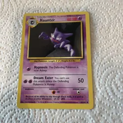 Pokemon - Base Set Unlimited - Haunter 29/102 - Uncommon LP - Image 1