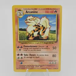 Arcanine 23/102 Uncommon - LP Base Set Unlimited - Pokemon TCGC - Image 1
