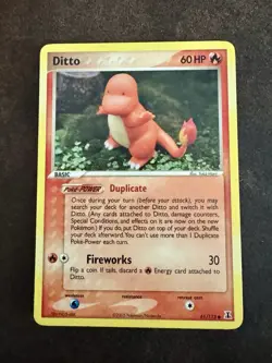Pokemon Ditto (Charmander) EX Delta Species 61/113 Card. - Image 1