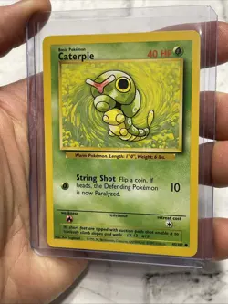 Pokemon Base Set WOTC Common - Caterpie 45/102 - Vintage Pokemon Vtg Card NM - Image 2