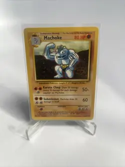 Pokemon WOTC Machoke 34/102 Base Set UNLIMITED Uncommon NM - Image 1